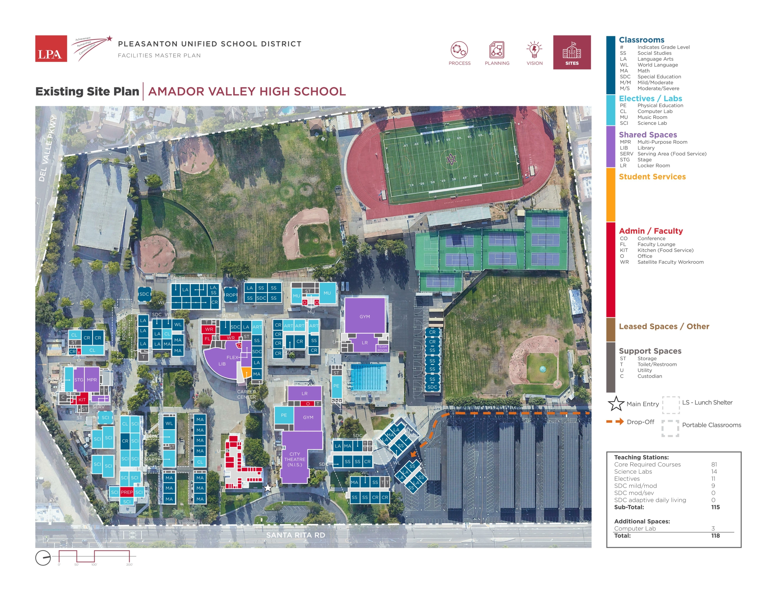 Amador Valley High School — Site Plans